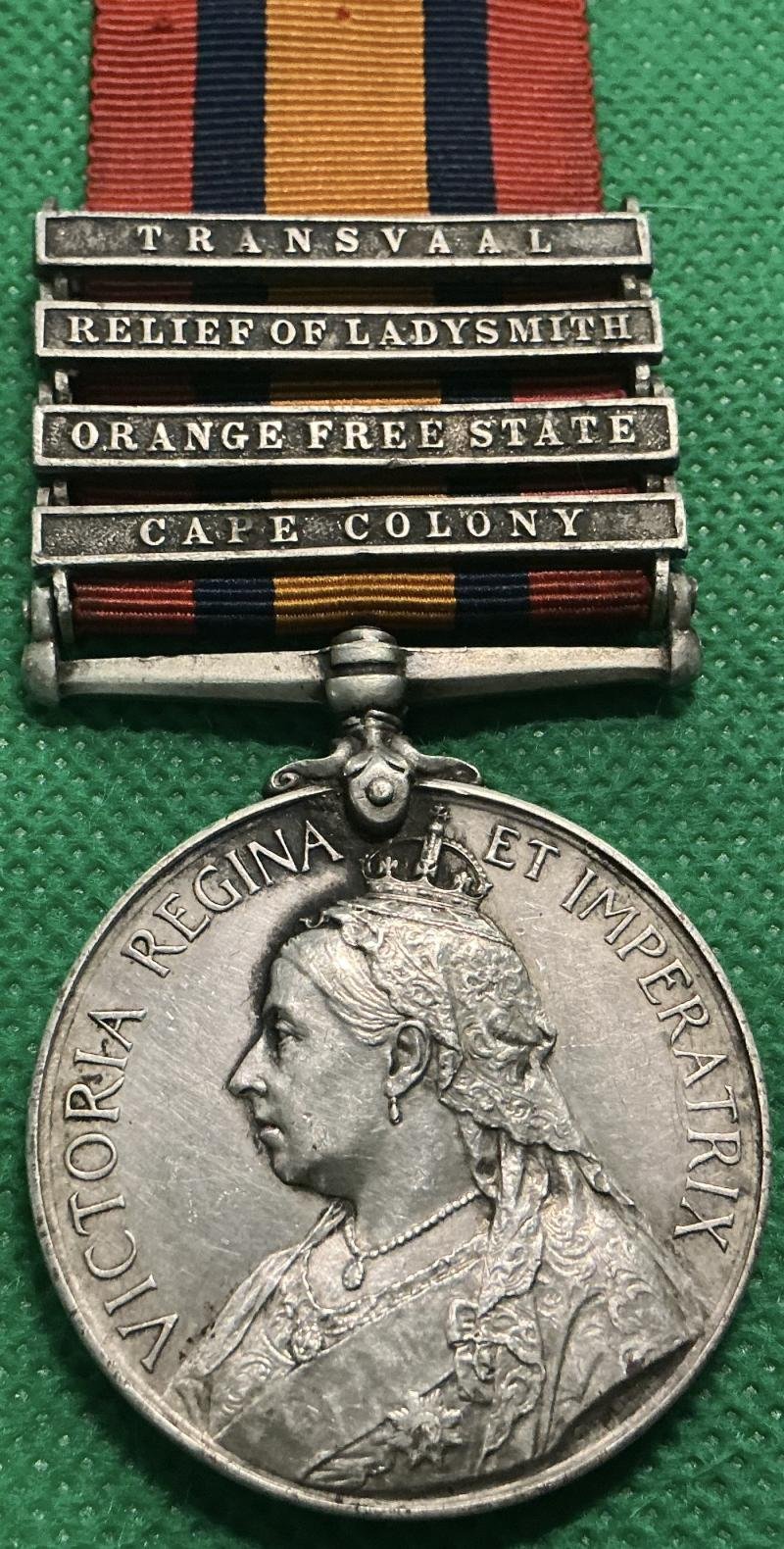 4 BAR QSA, 2nd ROYAL IRISH FUSILIERS, WOUNDED MACHADODORP 16-1-1901 — image 2