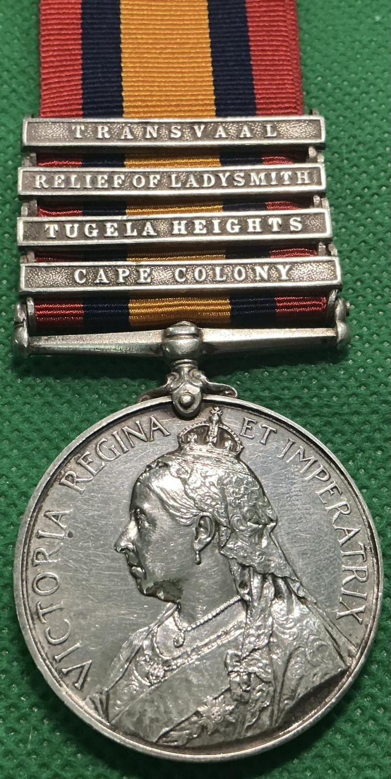 4 BAR QSA, 2nd ROYAL SCOTS FUSILIERS, WOUNDED PIETERS HILL, 27-2-1900 — image 2