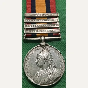 4 BAR QSA, 2nd ROYAL SCOTS FUSILIERS, WOUNDED PIETERS HILL, …