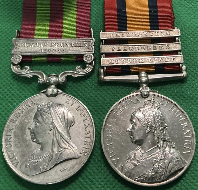 IGS 1895 & 3 BAR QSA, 1st & 2nd ARGYLL & SUTHERLAND HIGHRS, WOUNDED MAGERSFONTEIN 11-12-1899 — image 2