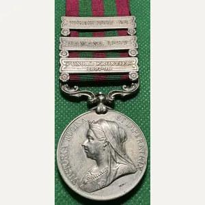 3 BAR IGS 1895, 1st ROYAL SCOTS FUSILIERS, DIED INDIA …