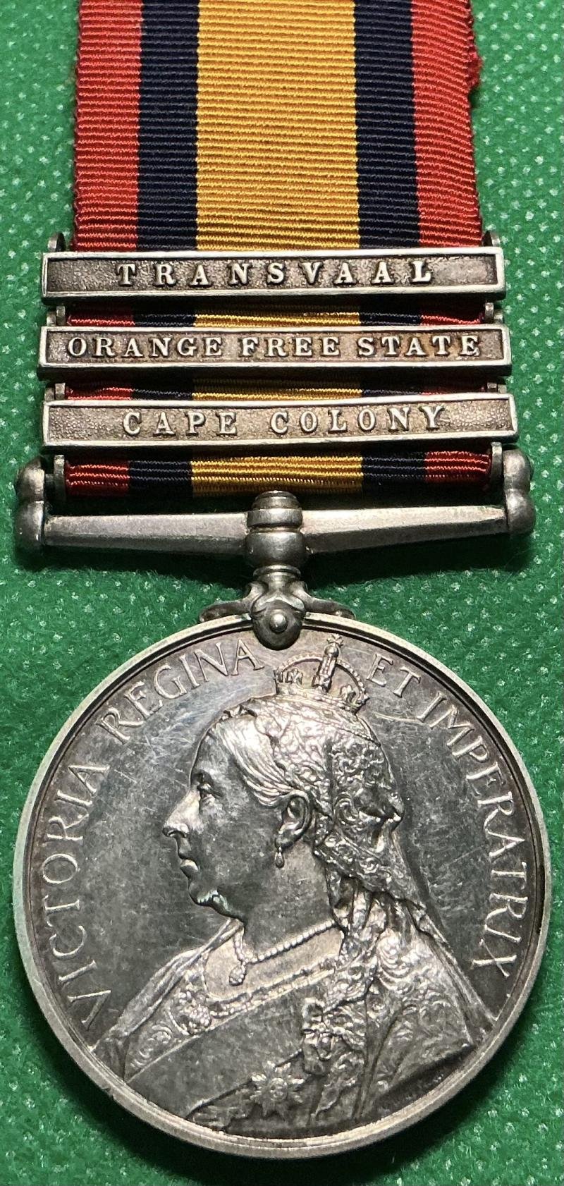 3 BAR QSA, 5th ROYAL IRISH LANCERS, DIED PRETORIA 23-1-1901 — image 2