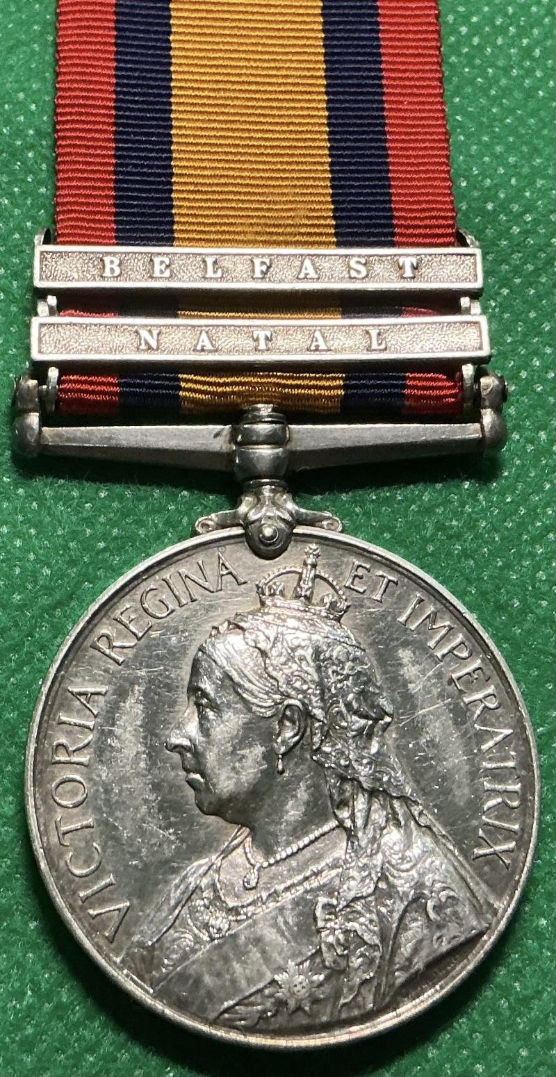 2 BAR QSA, NATAL & BELFAST, 1st ROYAL INNISKILLING FUSILIERS — image 2