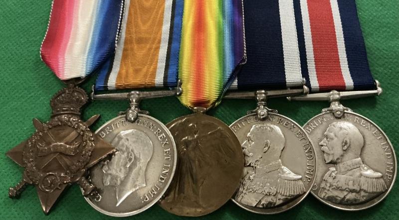 WW1 1914-15 TRIO & RN LS&GC WITH GVR RN GOOD SHOOTING MEDAL,HMS BULLDOG — image 2