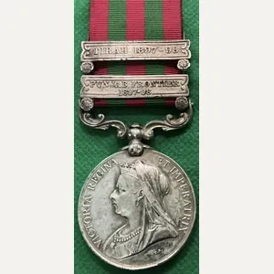 2 BAR IGS 1895, PUNJAB FRONTIER & TIRAH 1897-98, 1st …