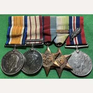 WW1 & WW2 ROYAL NAVY GROUP WITH NGS PALESTINE 1936-39 …