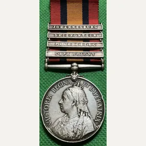 4 BAR QSA, 1st GORDON HIGHLANDERS, WOUNDED DOORNKOP 29-5-1900