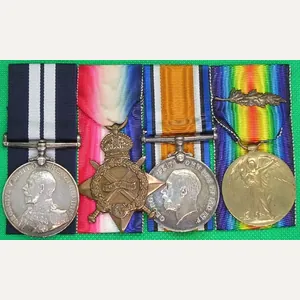 WW1 DSM TRIO & M.I.D, HMS FLIRT, K.I.A 26-10-1916, DOVER …