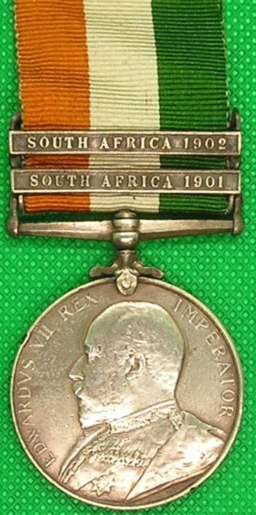 KINGS SOUTH AFRICA MEDAL, NORTH STAFFORDSHIRE REGIMENT — image 2