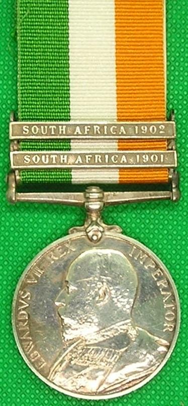 KINGS SOUTH AFRICA MEDAL, NORTH STAFFORDSHIRE REGT — image 2