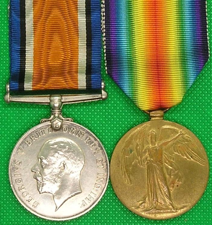 WW1 PAIR, 2nd ROYAL FUSILIERS, K.I.A F&F 9-10-1917, FROM SYRESHAM, NORTHAMPTON — image 2