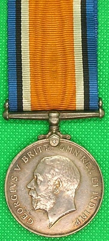 WW1 BRITISH WAR MEDAL, 1/5th DURHAM.LIGHT INFANTRY, K.I.A F&F 29-3-1918 — image 2