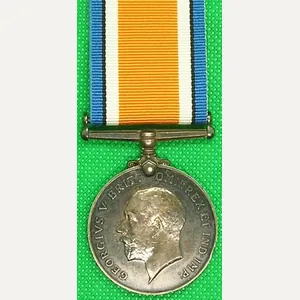 WW1 BRITISH WAR MEDAL, 4th CANADIAN INFANTRY