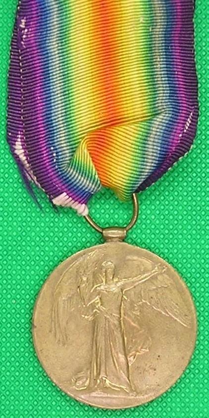 WW1 VICTORY MEDAL, EAST YORKSHIRE REGT & K.A.R OFFICER — image 2