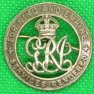 WW1 SILVER WAR BADGE, ROYAL FIELD ARTILLERY, DISCHARGED DUE TO …