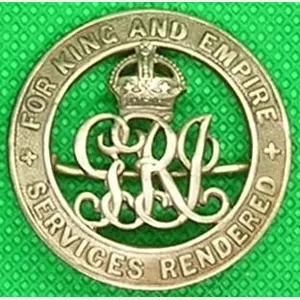 WW1 SILVER WAR BADGE, ARMY ORDNANCE CORPS, SOLE ENTITLEMENT