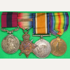 WW1 DCM & 1914 MONS STAR & BAR TRIO, 134th …