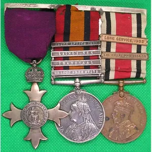 OBE, QSA & 2 BAR SPECIAL CONSTABULARY FAITHFUL SERVICE MEDAL, …