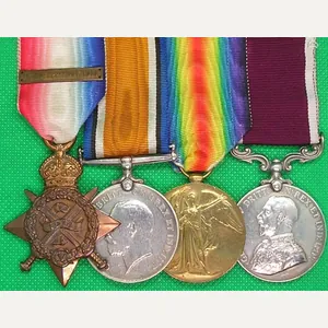 WW1 1914 MONS STAR & BAR TRIO WITH LS&GC, 6th …