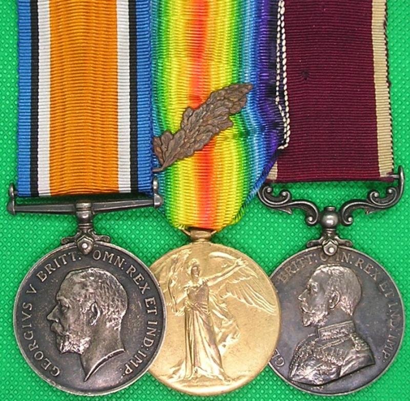 WW1 PAIR WITH M.I.D & GVR ARMY LS&GC, 2nd ROYAL IRISH RIFLES, D.O.W AS A P.O.W 26-3-1918 — image 2