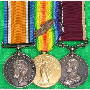 WW1 PAIR WITH M.I.D & GVR ARMY LS&GC, 2nd ROYAL …