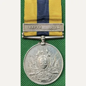 KHEDIVES SUDAN MEDAL 1896-1908 WITH HAFIR CLASP, NORTH STAFFORDSHIRE REGIMENT