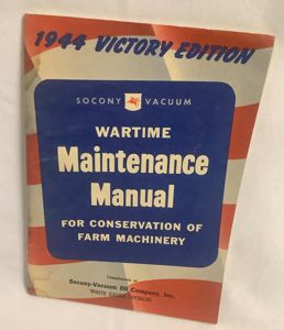 WWII FARM MACHINERY MAINTENANCE MANUAL