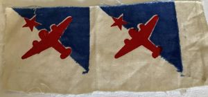 ORIGINAL WWII INDIAN AIR FORMATION SIGNALS CLOTH PATCHES
