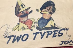 WWII BOOKLET 'TWO TYPES' by JON