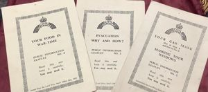 WWII 3 X CIVIL DEFENCE LEAFLETS