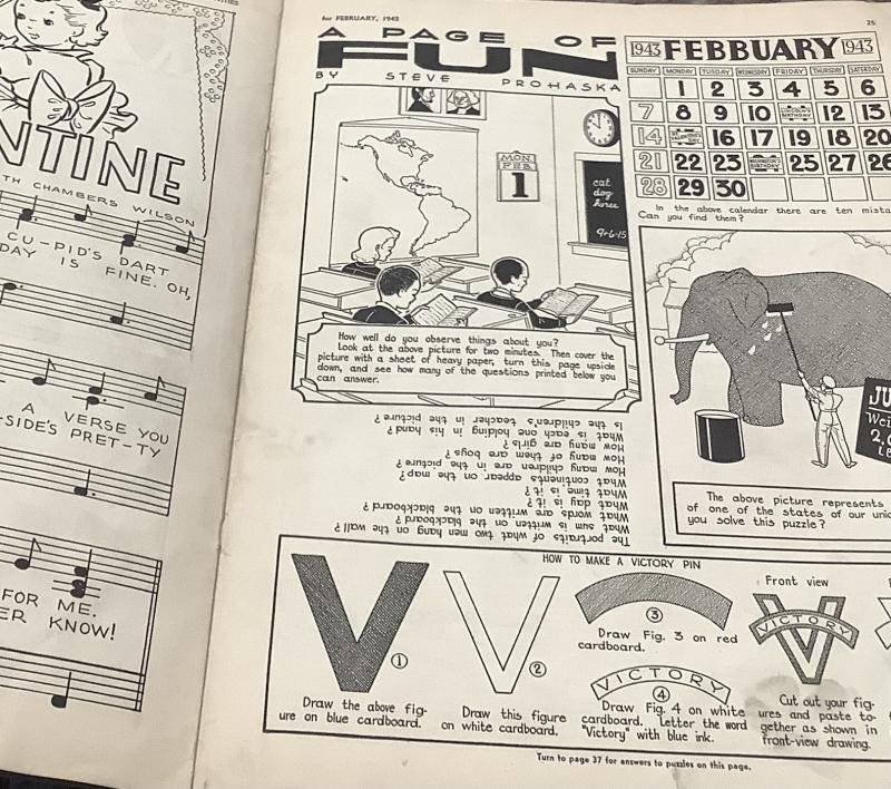 WWII CHILDREN'S ACTIVITIES BOOK — image 2