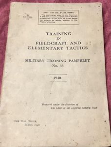WWII MILITARY TRAINING PAMPHLET/ BOOKLET