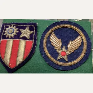 WWII USAAF THEATRE MADE BULLION CLOTH INSIGNIA