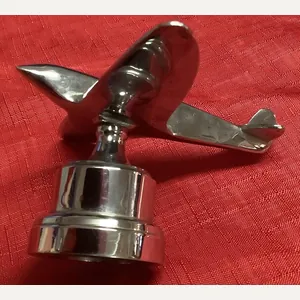 WARTIME MADE SPITFIRE MODEL ON STAND