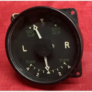 WWII RAF TURN & SLIP INDICATOR FITTED TO SPITFIRE