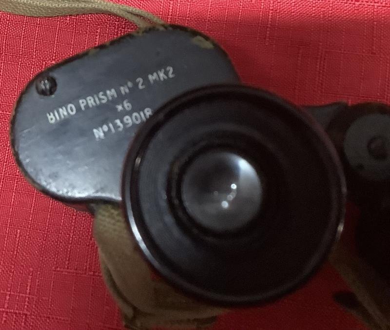 WWII BRITISH ARMY BINOCULARS — image 3