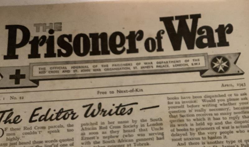 WWII POW NEWSPAPER JOURNAL — image 2