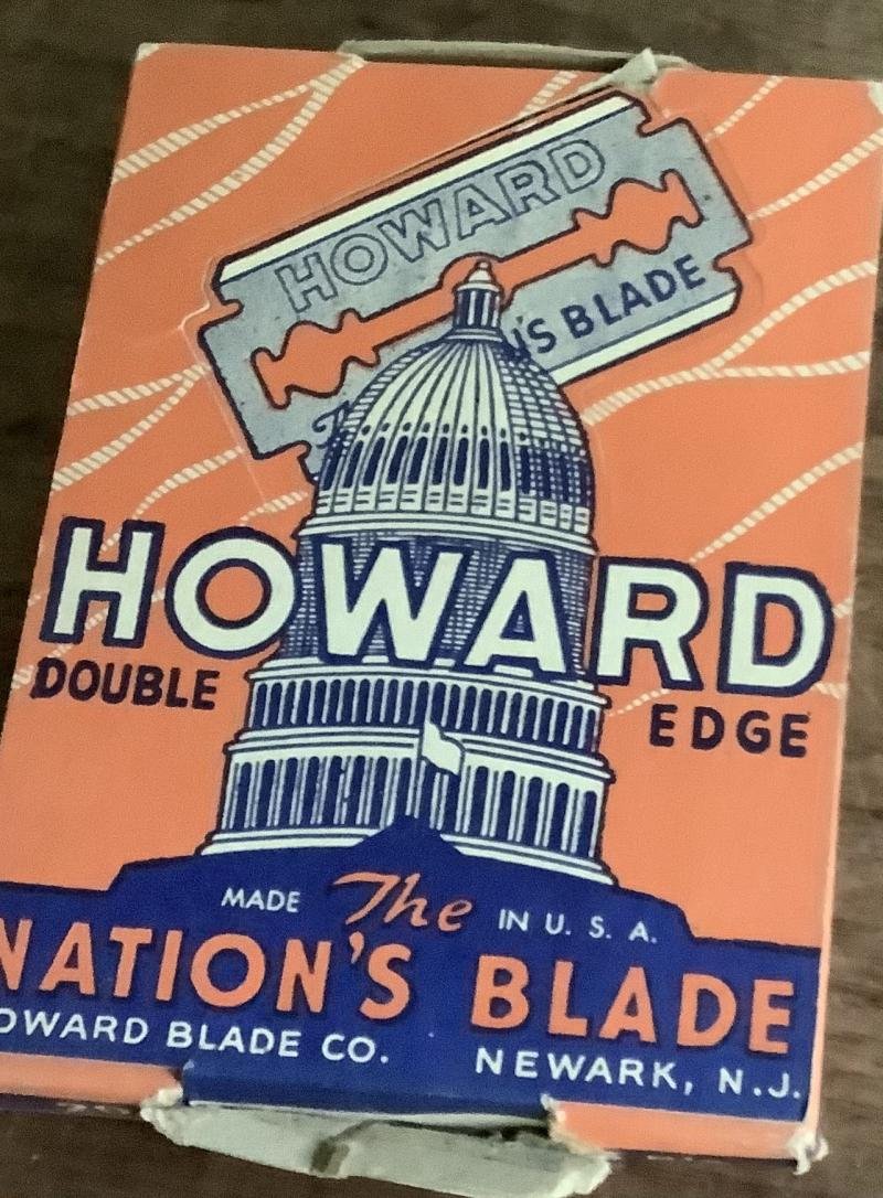 WWII HOWARDS RAZOR BLADES FULL BOX — image 3
