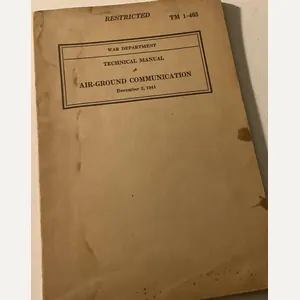WWII WAR DEPARTMENT TECH MANUAL