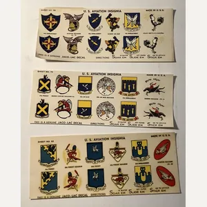 WWII US BOMB GROUP INSIGNIA TRANSFERS
