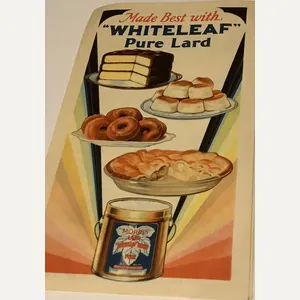 WARTIME ERA WHITE-LEAF PURE LARD LEAFLET