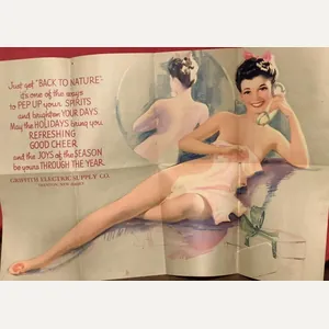 WARTIME PIN UP POSTER BY KNUTE O MUNSON
