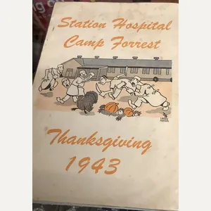 WWII STATION HOSPITAL THANKSGIVING MENU