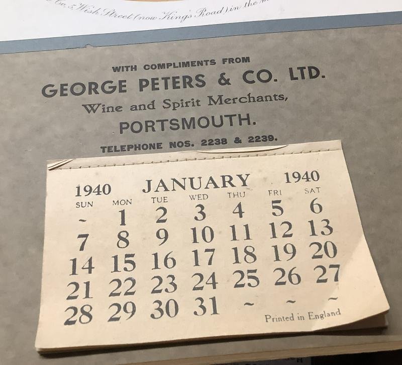 WWII ENGLISH CALENDAR — image 2