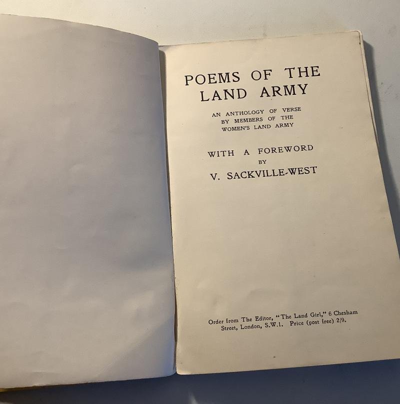 WWII LAND ARMY BOOK OF POEMS — image 3