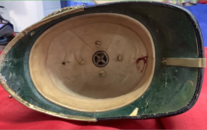 BEDFORDSHIRE REGT OFFICERS HOME SERVICE HELMET — image 2