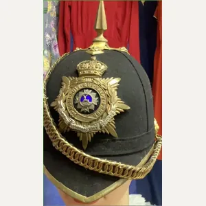 BEDFORDSHIRE REGT OFFICERS HOME SERVICE HELMET