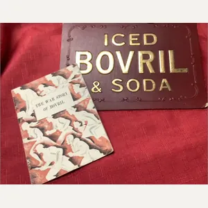WWI ORIGINAL BOVRIL SIGN & BOOKLET