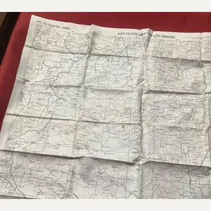 WWII SILK ESCAPE MAP