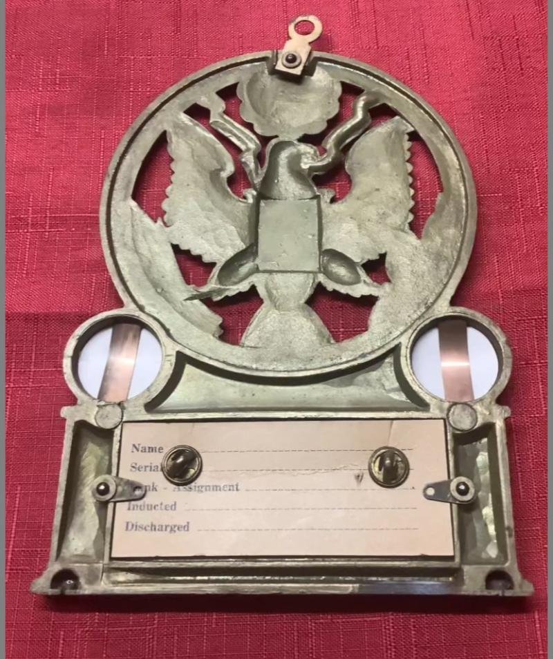 WWII USAAF 8TH AIRFORCE WALL PLAQUE — image 2